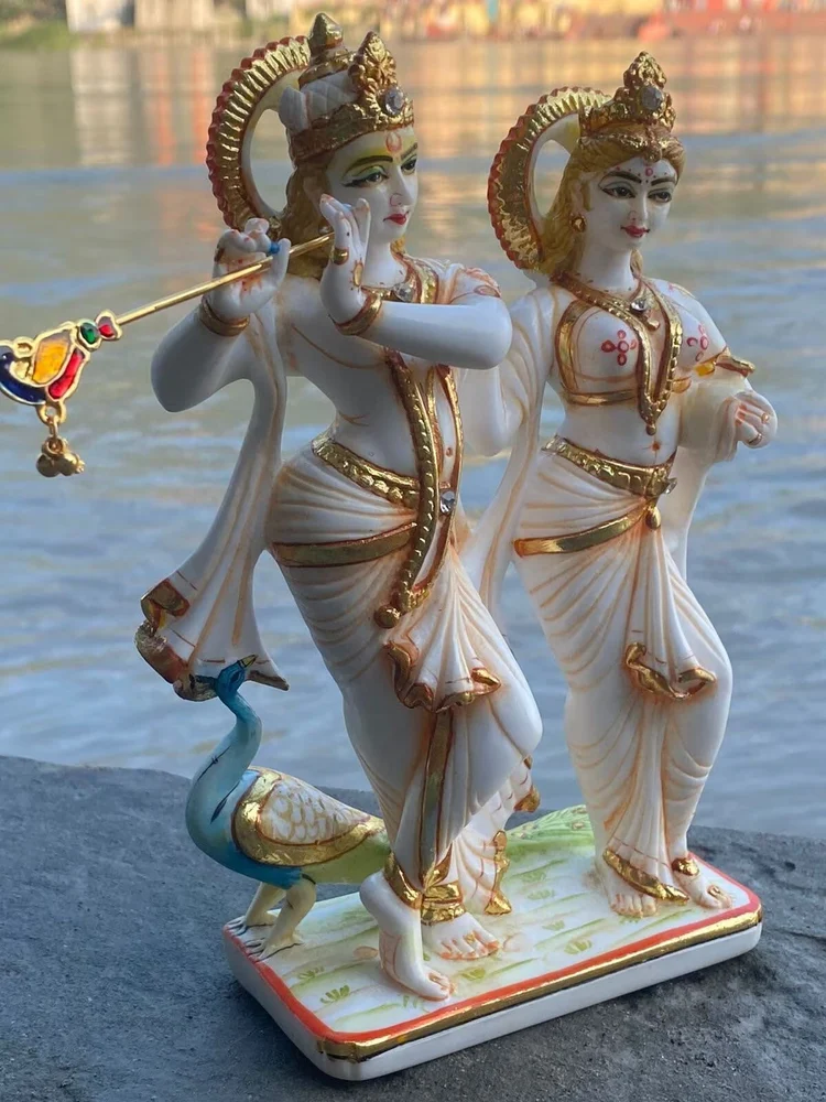 RADHA KRISHNA FIBRE STATUE